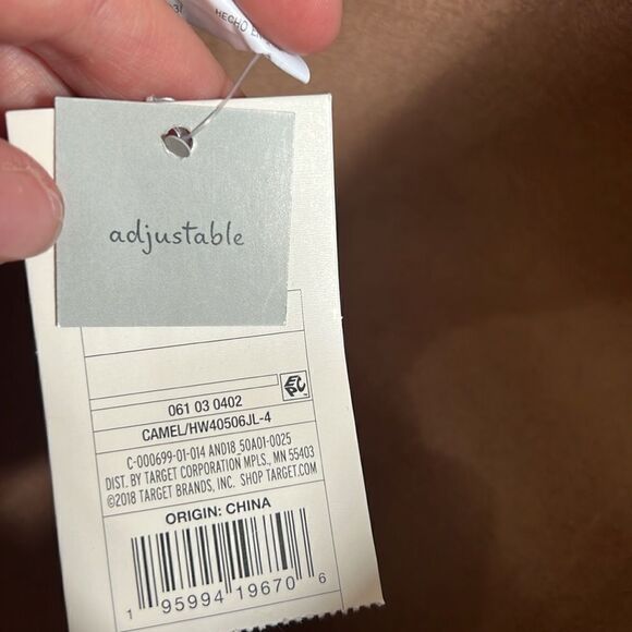 NWT A New Day Camel Felt Wide Brim Adjustable Hat Brown Tan Floppy Boho - Picture 7 of 7